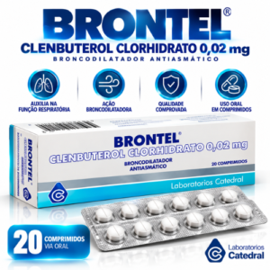 Clembuterol Brontel 0,02mg 20 comprimidos