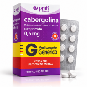 Cabergolina 0,5mg - 8 Comprimidos