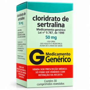 Cloridrato de Sertralina 50 mg – 30 Comprimidos