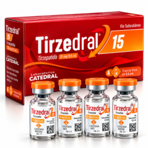 Tirzedral 15mg Tirzepatida - Caixa com 4 Ampolas